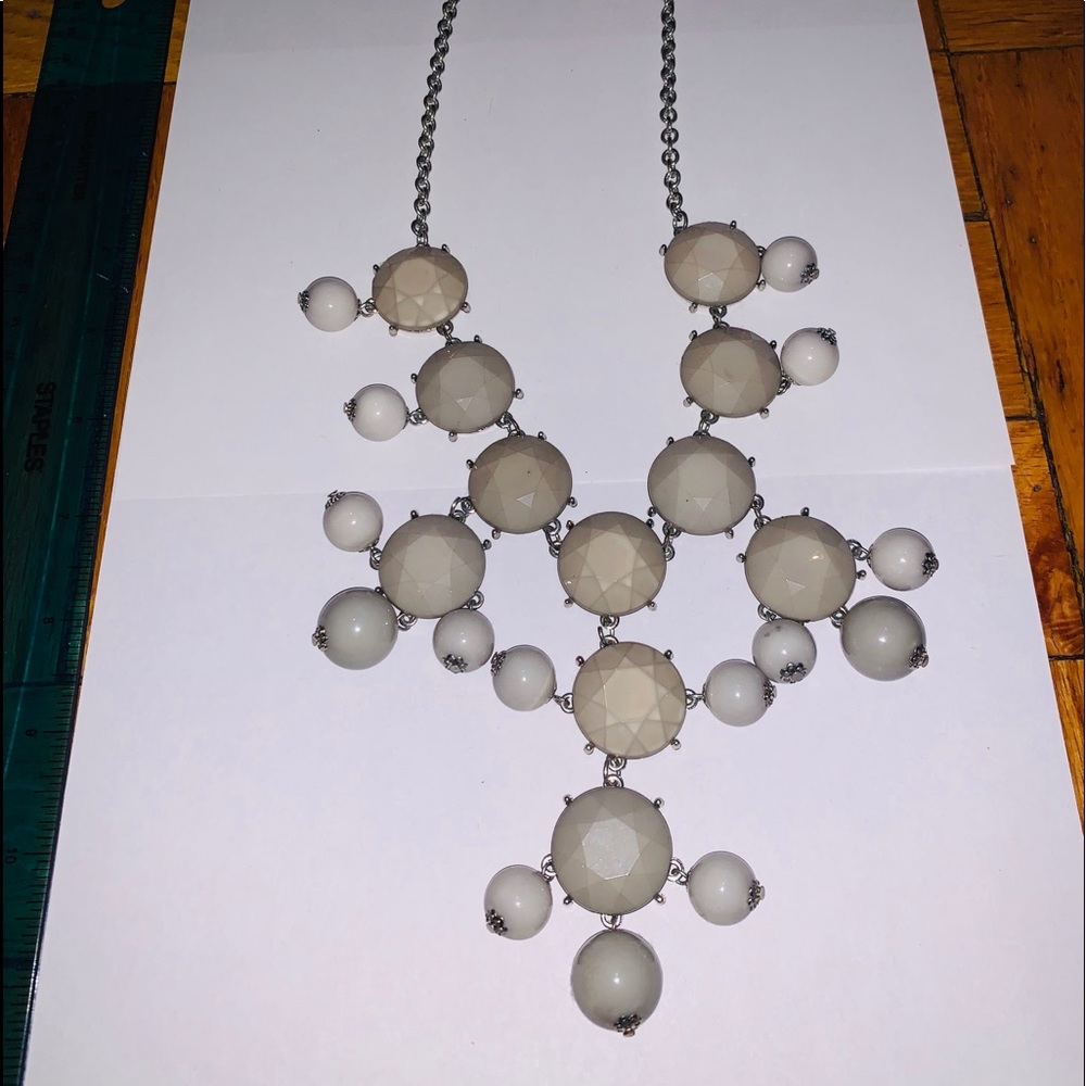 Gray Statement Necklace